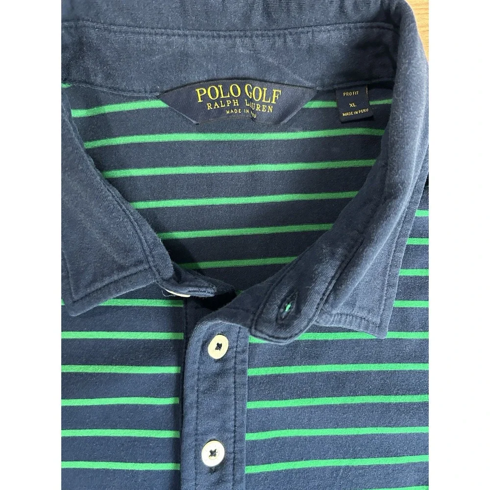 Polo Golf Ralph Lauren Shirt Green Blue‎ Pink Pony X-Large EUC